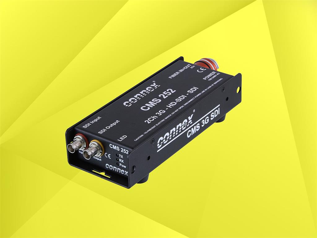 CONNEX CMS-252M/NO2 Glasfaser-Extender für 3G-/HD-/SDI-Signale (Sender/Empfänger);
