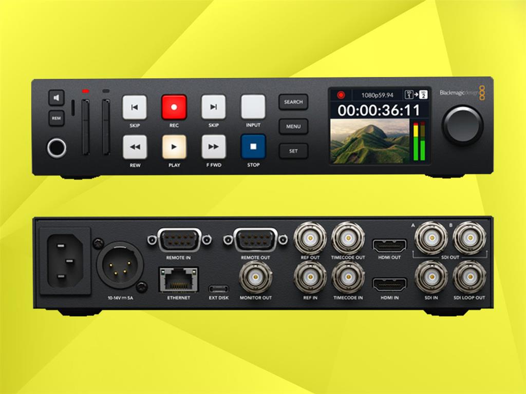 BLACKMAGIC-DESIGN HyperDeck-Studio-HD/Plus Kompakt-Rekorder (Dual-SD-Kartenslot);
