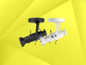 ETC SourceFour/Mini-LED Profilscheinwerfer mit MiniTV-Zapfen (12W/WW); silber;
